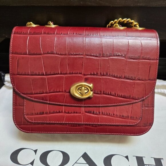 Coach Madison C6288 Shoulder Bag Wine Burgundy - Picture 3 of 14